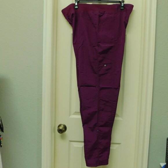 ST JOHN’S BAY Active Quick Dri Convertible Pants Purple XXLT New - Picture 3 of 6